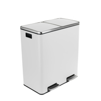 Funky Trash Can White Black Spacetronik Podwójny
