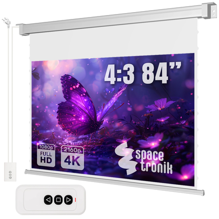 Elektryczny Ekran Projekcyjny SST Ścienny 84" 4:3