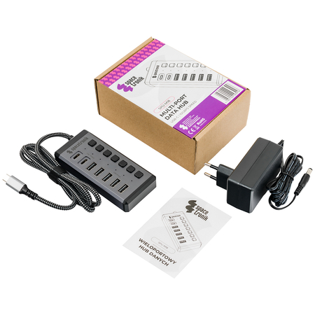 Hub 7xUSB z włącznikami Spacetronik SPU-M18