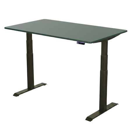 Biurko regulowane Vegard elektryczne dwusilnikowe MDF zielone