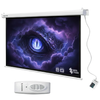 Zestaw ekran elektryczny PVC EASY VIEW uchwyt projektora transmiter i pilot