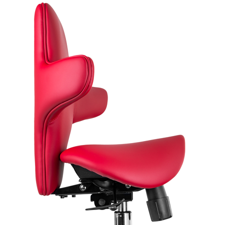 Ergonomiczny hoker regulowany SELLA 4 czerwony