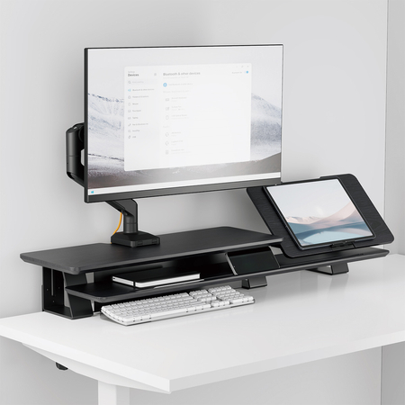 Regulowana trzyczęściowa półka nad biurko HUGEL 13