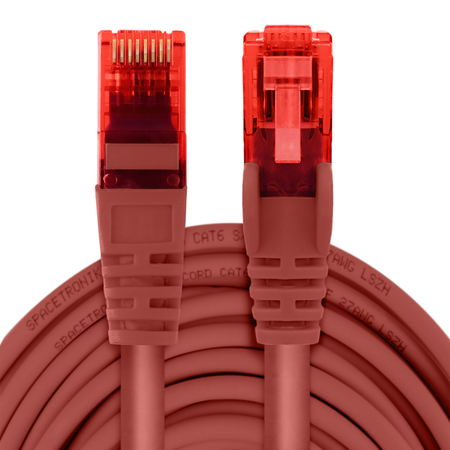 RJ45 CAT 6 U/UTP AWG24 rot 20m Kabel