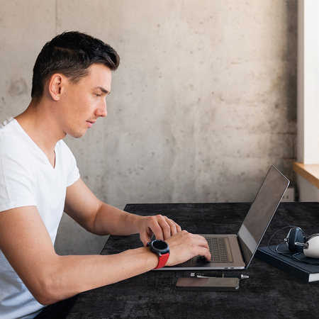 Universal-Schreibtischplatte 120x60x18 cm Beton dunkel