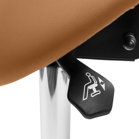 Ergonomisch verstellbarer Hocker SELLA braun