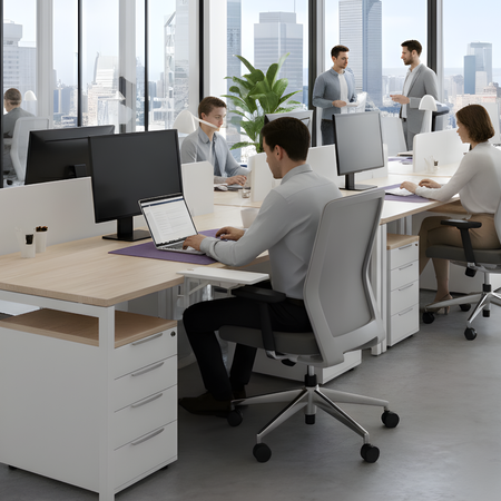 Podłokietnik do biurka Spacetronik SPB131W ergonomiczne wsparcie biały