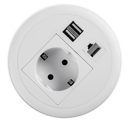 Gniazdo blatowe okrągłe Spacetronik SPS-R1D4W