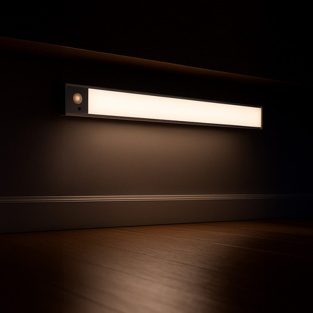 Bezprzewodowa lampa LED Czujnik ruchu 40cm Czarna