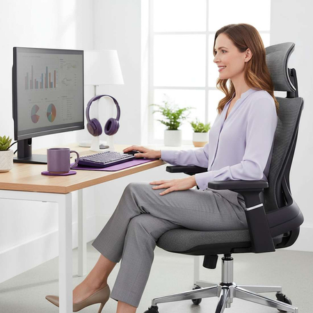 Fotel biurowy Spacetronik Matar SPC-MENNKAR-M8145