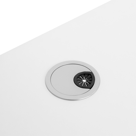 Spacetronik Schreibtisch/Tischplatte 160x80 weißes Sperrholz