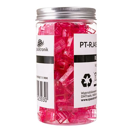 Wtyk RJ45 przelotowy kat6 UTP PT-RJ456UPK-1 100szt