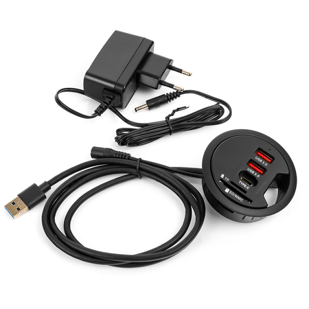 Gniazdo blatowe okrągłe Spacetronik SPS-R0D5B