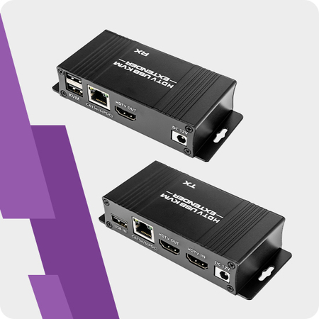 Konwerter HDMI na LAN Spacetronik SPH-HLC6 KVM USB