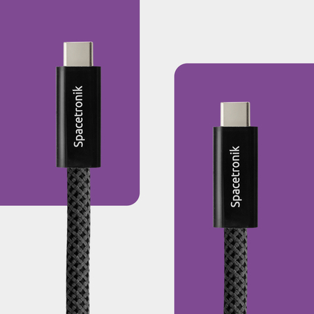 Kabel USB-C 4.0 40Gbit/s Gen3x2 Spacetronik 1.2m