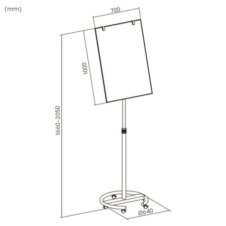 Flipchart SPB210 70x100 Magnettafel
