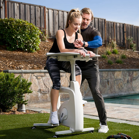 Spacetronik Workbike Heimtrainer mit Tischplatte