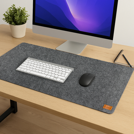 Mata filcowa pod myszkę szara 80xd40cm SPB061