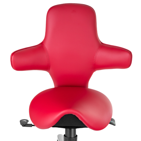 Ergonomiczny hoker regulowany SELLA 4 czerwony