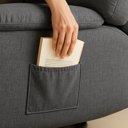 Rozkładany Fotel relaksacyjny obrotowy Spacetronik Flax 04M bujany szary