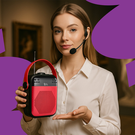 Bezprzewodowy Wzmacniacz Głosu 25W 2in1 SP-VA25B