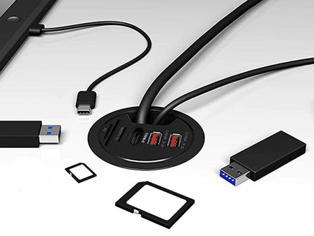 Gniazdo blatowe okrągłe Spacetronik SPS-R0D5B