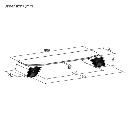Podstawka Audio głośniki pod monitor SPP142 z RGB