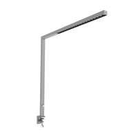 Lampa biurkowa do biura LED GLOW D22 4000K Srebrna