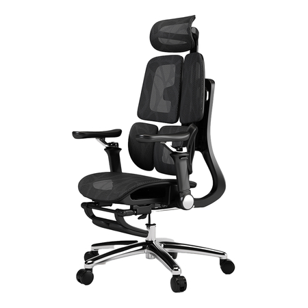 Regulowany Fotel biurowy 6D SPRINGO-11 Czarny