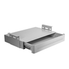 Under-Desk Storage Drawer with Shelf Large White
