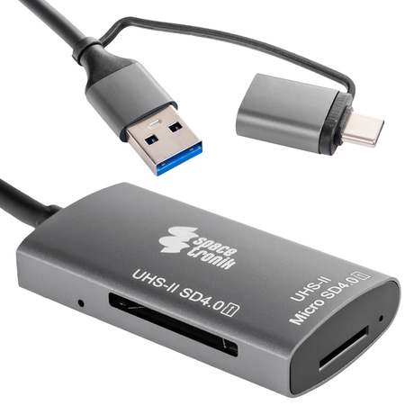 Czytnik kart SPU-CR05 USB-C USB-A Spacetronik