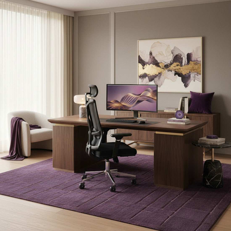 krzesło biurowe Spacetronik Spiro z pełną regulacją Czarne 4D, podparciem lędźwi.