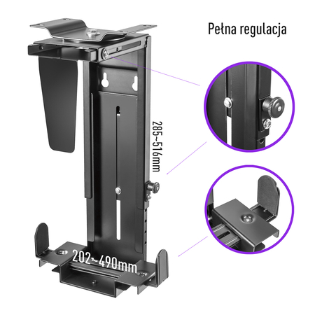 Spacetronik SPB-102B Desktop Computer Halterung