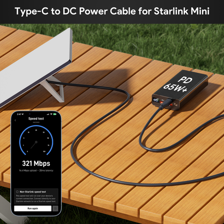 Spacetronik SSK1 Kabel zasilania USB-C na DC 15m