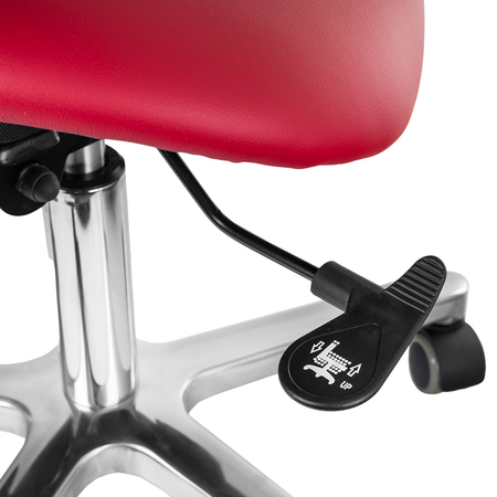 Ergonomiczny hoker regulowany SELLA 4 czerwony