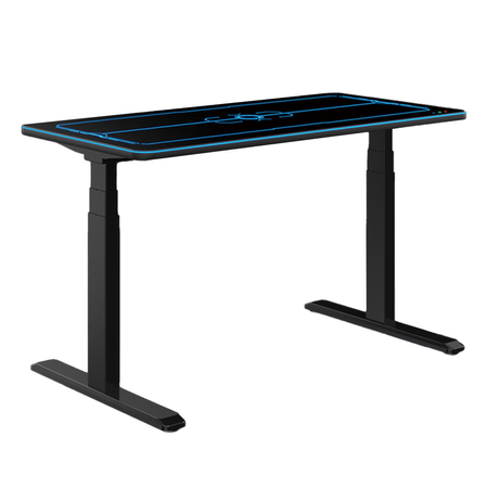 Blat do biurka gamingowy z LED 136 x 66 x 2.6 cm