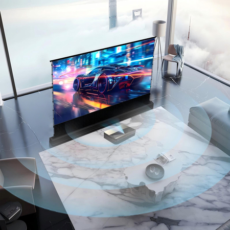 Podłgowy ekran do projektora przenośny 100" 16:9