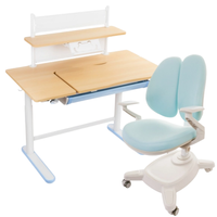 Zestaw dla dziecka regulowane biurko 112×60 z półką + ergonomiczne krzesło Spacetronik XD