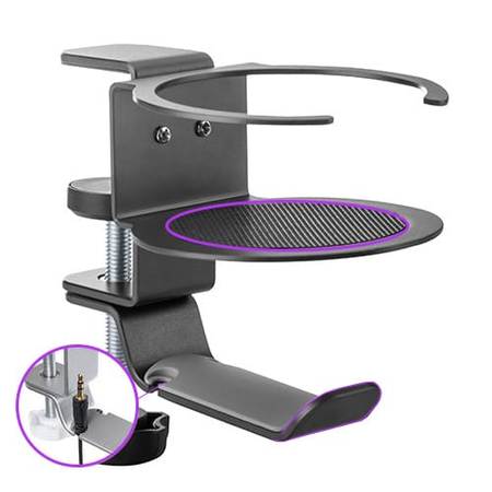 Spacetronik SPB-020B Kopfhörer- und Becherhalter