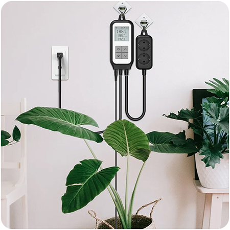 Dwa gniazda z termometrem Smart Life TUYA SL-PST20