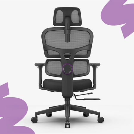 Zestaw ergonomiczny biurko manualne SPE-O113 100×60 + krzesło LUMBO 33