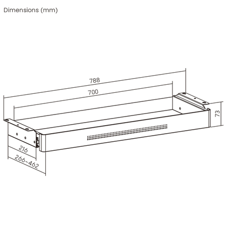 Szuflada do biurka XL Spacetronik SPB171 Biała