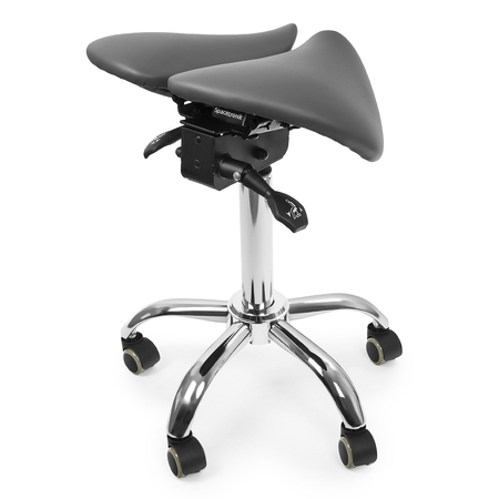 Ergonomisch verstellbarer Hocker SELLA grau