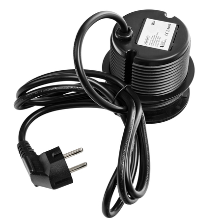 Spacetronik SPS-R1D3B V2 runde Tischsteckdose