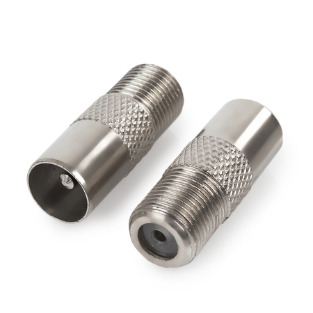 Gniazdo F / Wtyk TV prosty TV-IECM01 Box 100szt