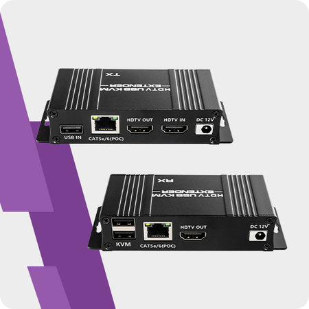 Konwerter HDMI na LAN Spacetronik SPH-HLC6 KVM USB