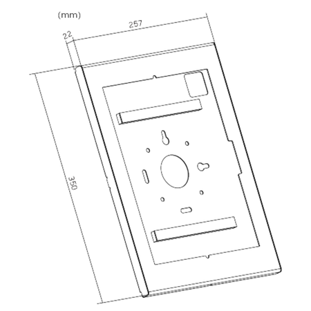 Antykradzieżowa Obudowa na Tablet SPB012B_M iPad/Samsung VESA