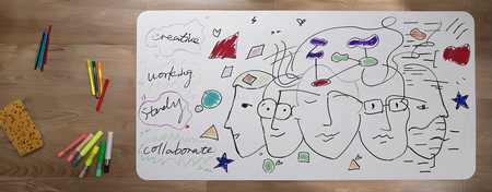 Blat do rysowania do biurka - tablica 120 x 60 cm