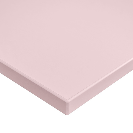 Blat biurka uniwersalny 120x60x18 cm Różowy