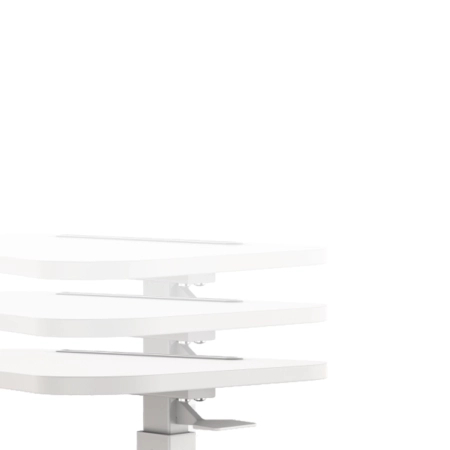 Zestaw wypoczynkowy fotel Spacetronik Flax 04M szary + stolik regulowany BUDDY